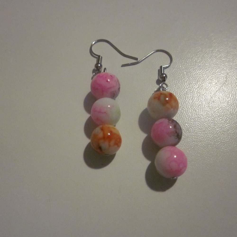 Multi Color Dangle Earrings